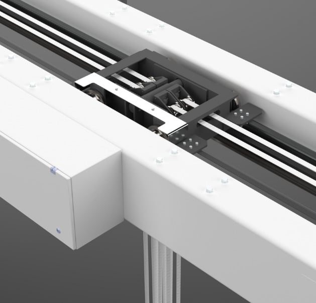 Bovenloopkranen sub image - Lightweight overhead crane detail (Blondin 6)